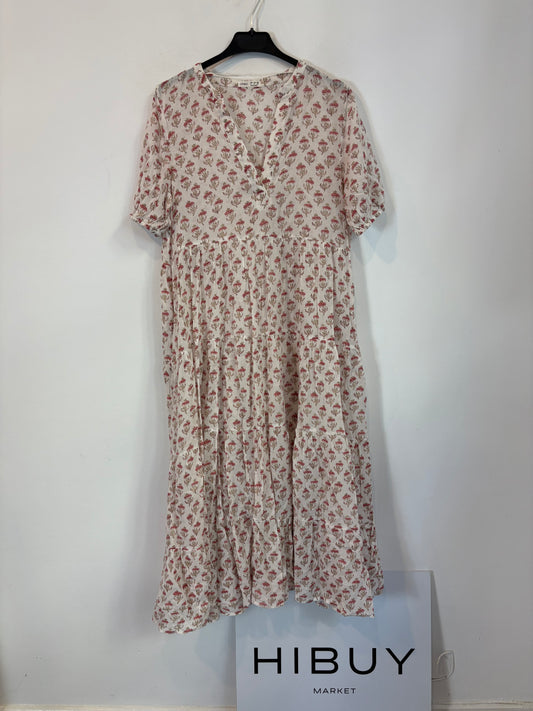 OYSHO. Vestido midi estampado. T S