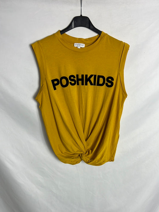 CLAUDE PIERLOT. Mustard tank top. T 1(S)