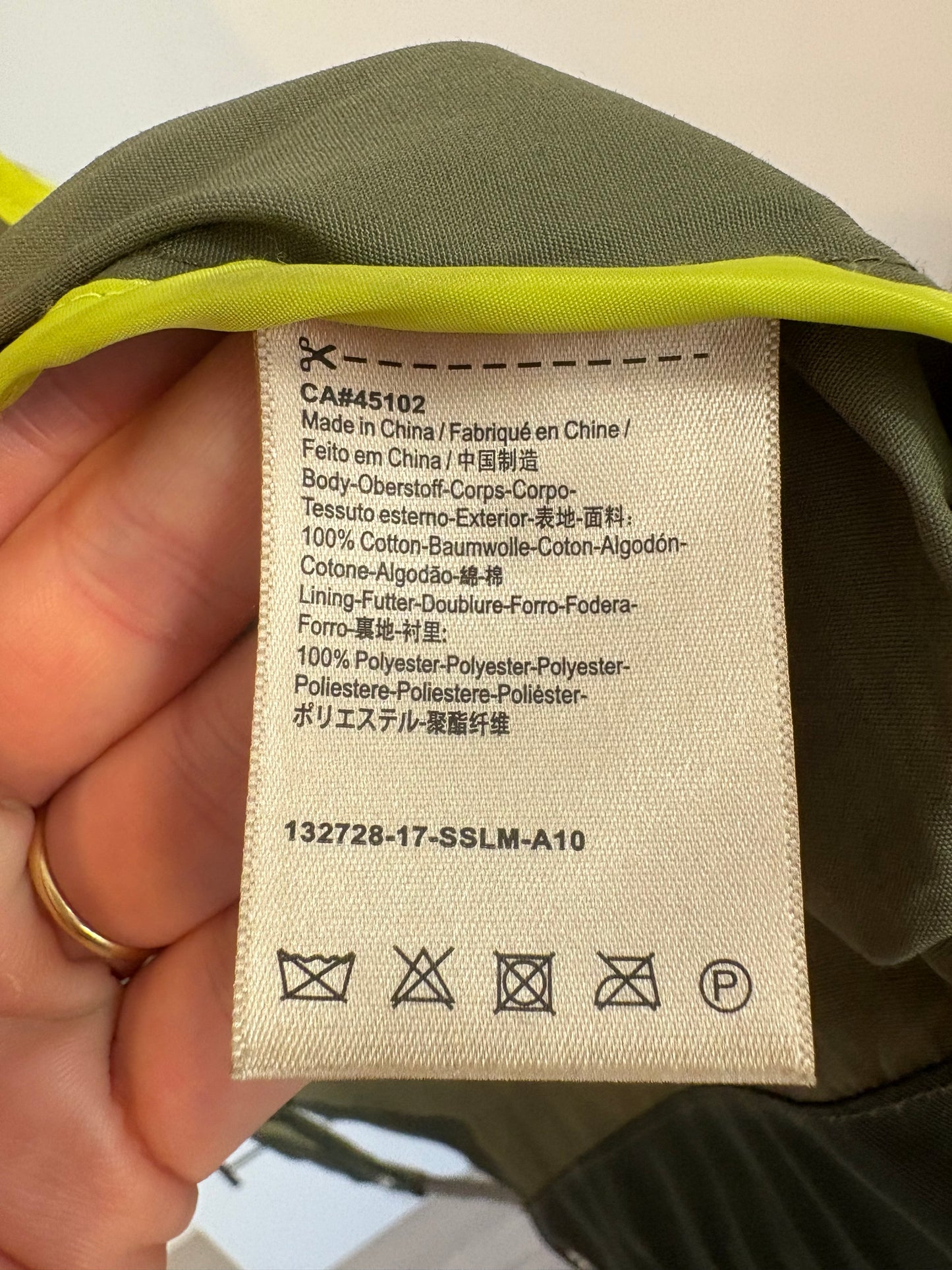 SCOTCH &amp; SODA. Green parka with removable hood. Size 1 (S)