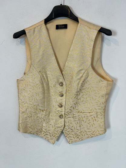 ALTEA MILANO. Chaleco seda tono pastel. T S