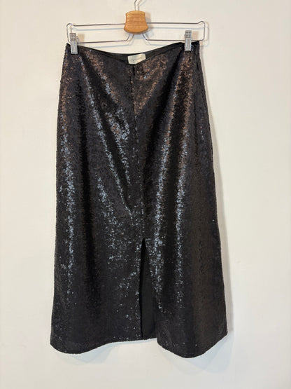 GALCON STUDIO. Falda midi lentejuelas