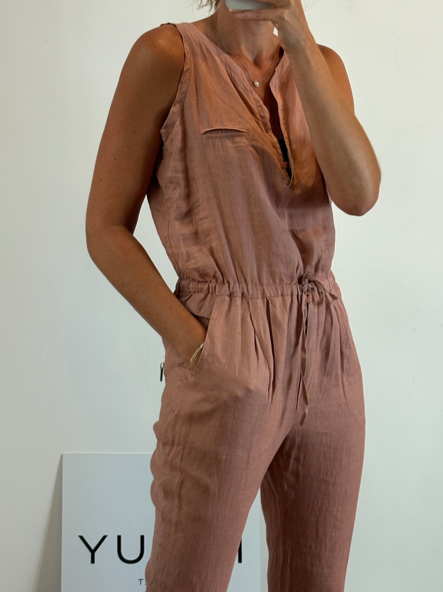 TCN. Long linen jumpsuit. TS