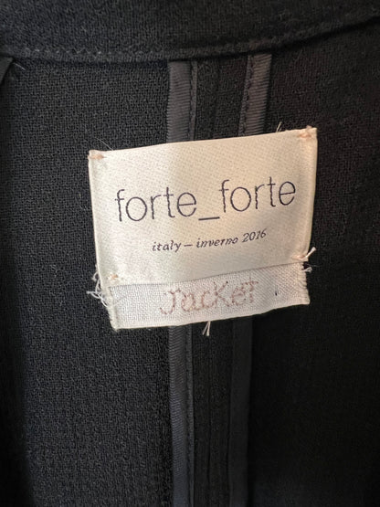 FORTE FORTE. Blazer negra básica T.0(xs)