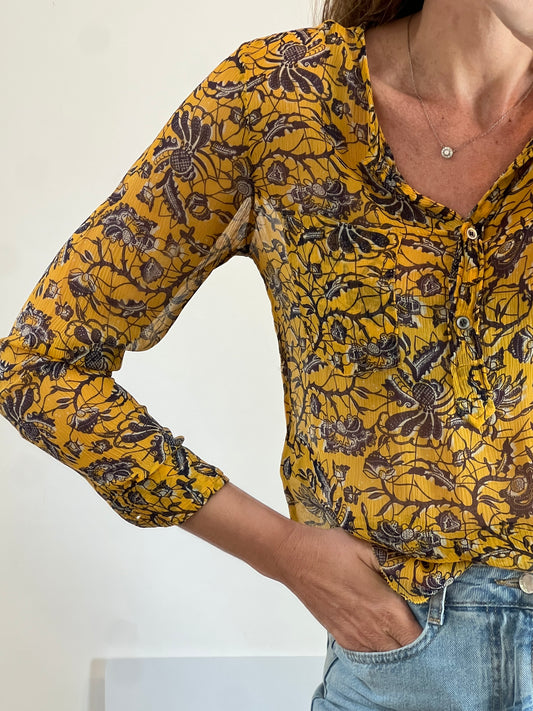 ISABEL MARANT ETOILE- Blusa seda flores