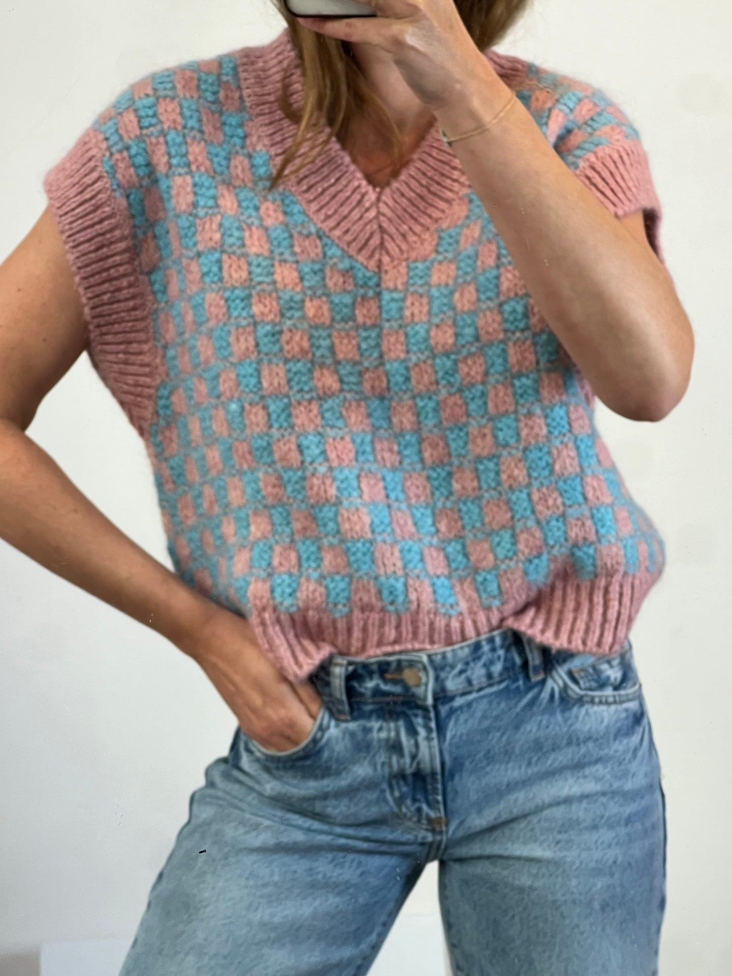 ZARA. Top punto bicolor. T S