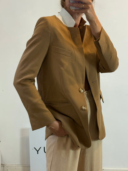 STELLA McCARTNEY. Blazer camel textura