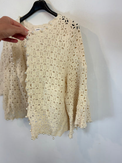 MEMORY & CO. Chaqueta croché perlas