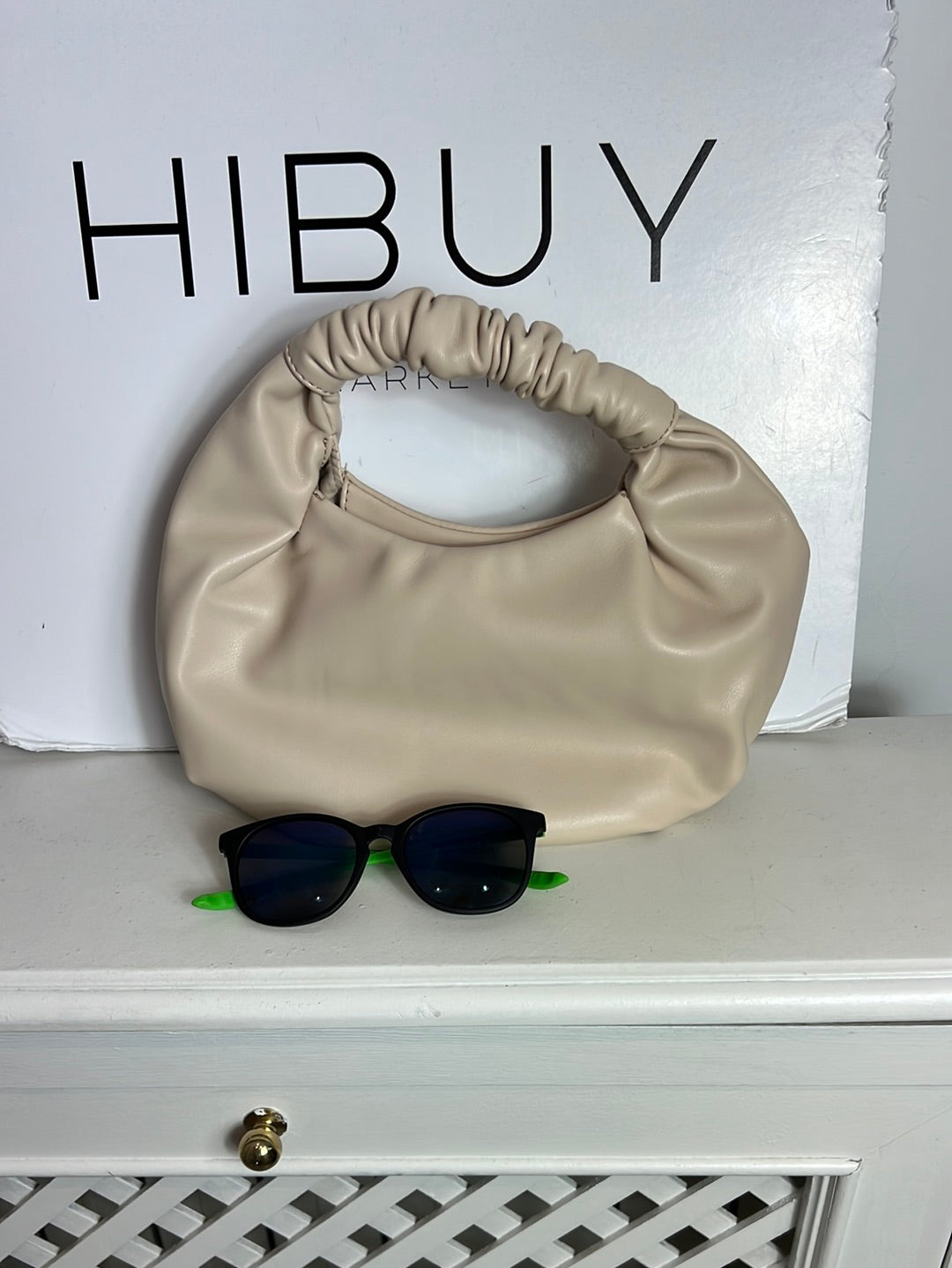 THE DROP. Bolso mini beige