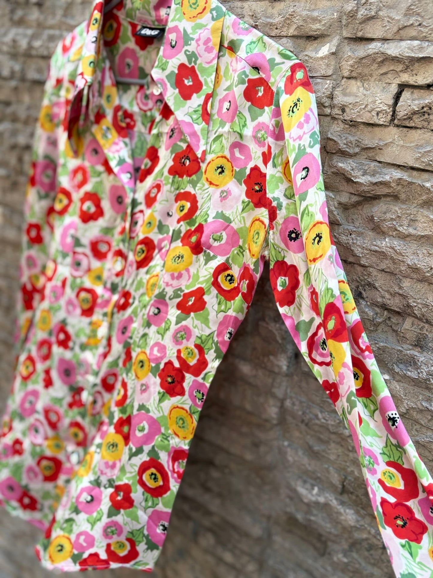 DOLCE & GABBANA. Blusa floral vintage