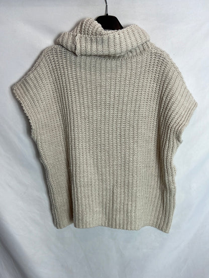 OTRAS. Jersey sin mangas beige. TU (s/m)