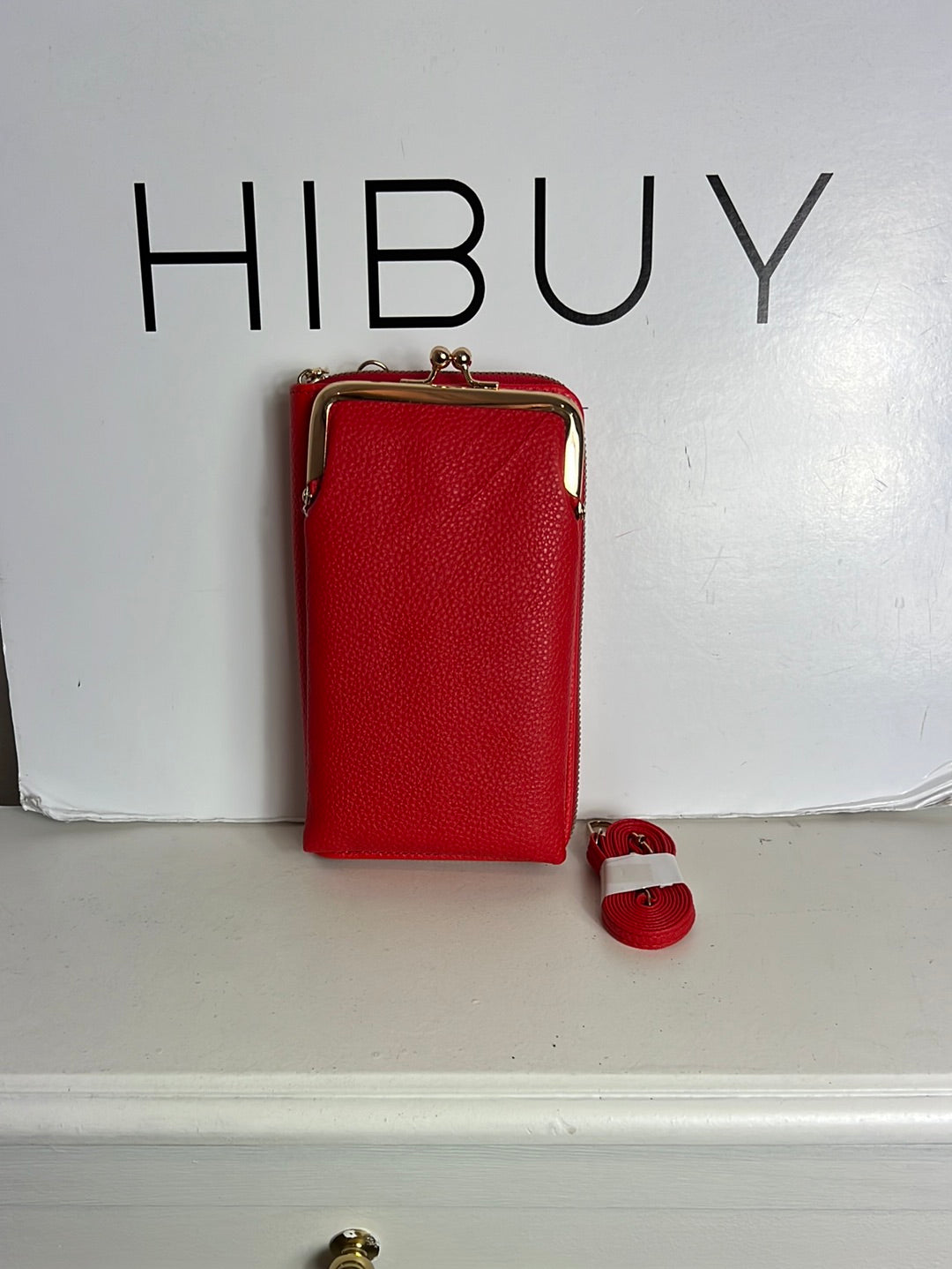 OTRAS. Bolso y cartera mini rojo