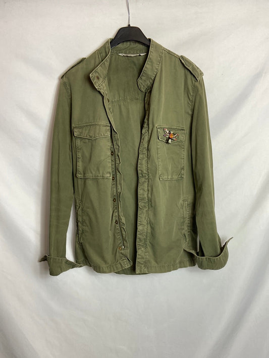 ZARA. Parka verde fina T.m
