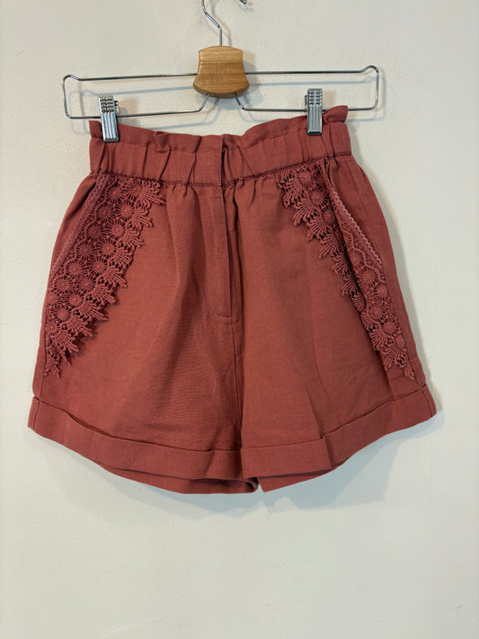 LOUISE MISHA. Bermuda mezcla rosa