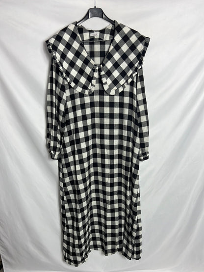 MATCHPOINT. Vestido midi cuadros. TU (M)