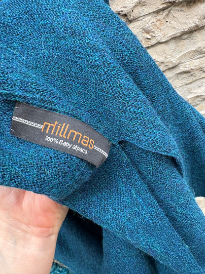 MILLMAS. Jersey baby alpaca azules
