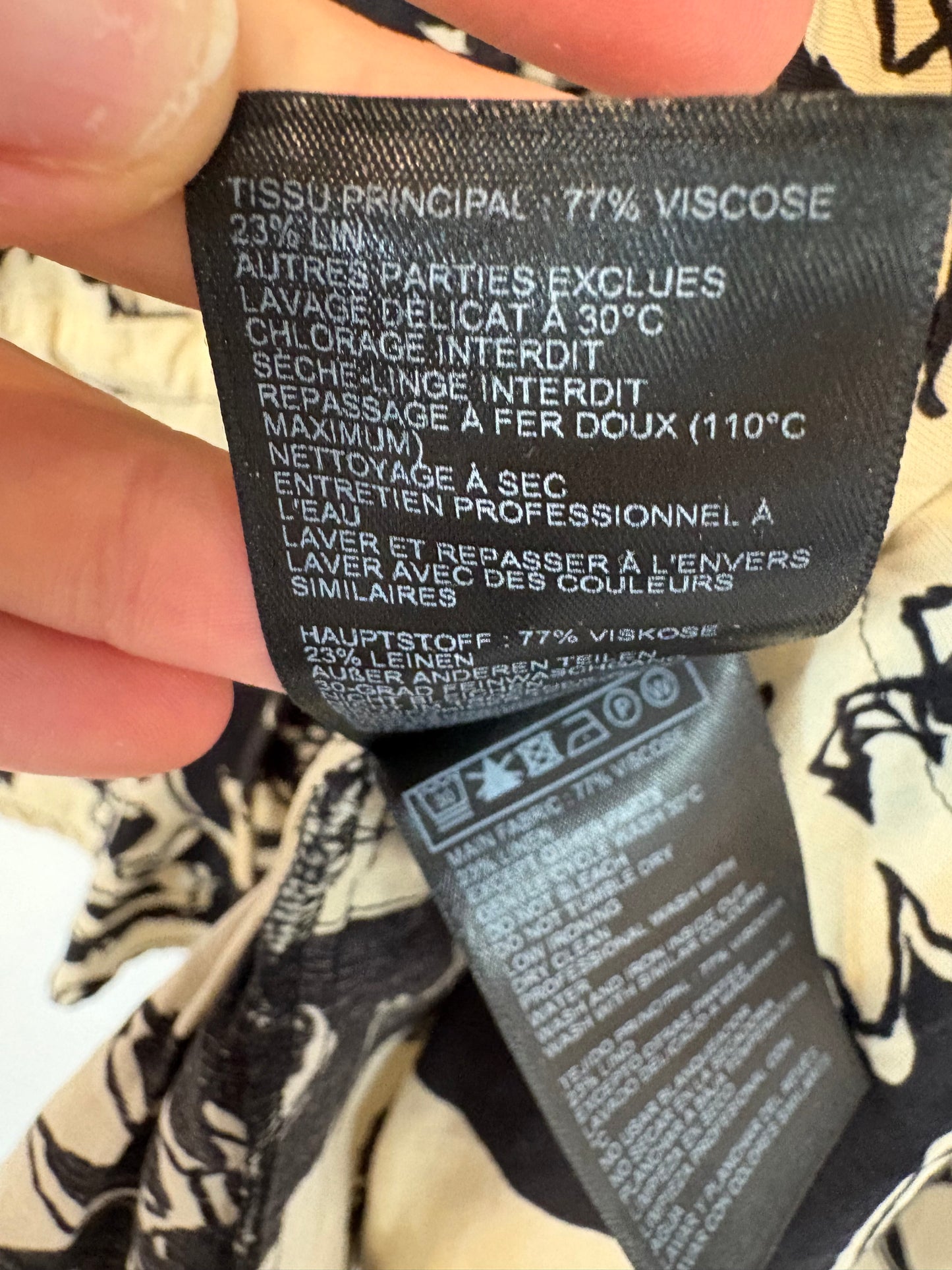 BA&SH. Blusa estampada lazadas