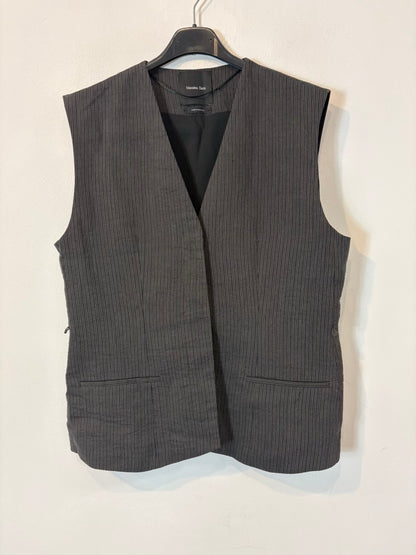MASSIMO DUTTI. Conjunto gris marengo textura