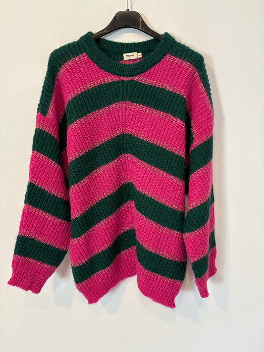 TRIANA by C. Jersey rayas hilos dorados