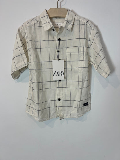 ZARA. Camisa rayas manga corta. T 6 años