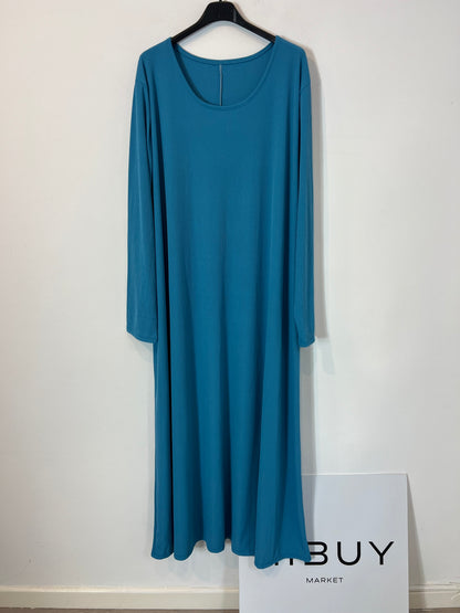 OTHERS. Turquoise ribbed dress S.3XL