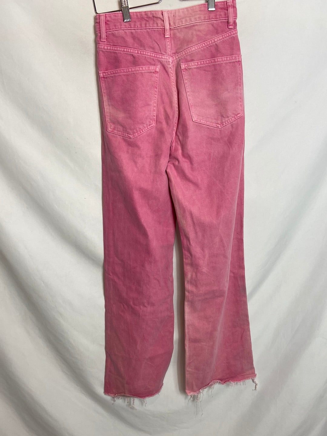 Womens Pants Zara Pink Corduroy Pants Pink Denim Pants Size 36