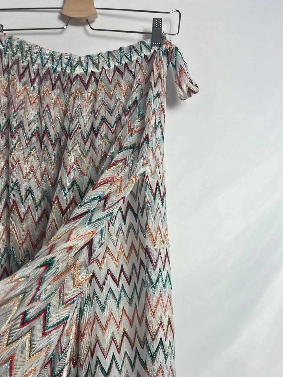 MISSONI. Pantalón zig zag aberturas. T44(s/m)