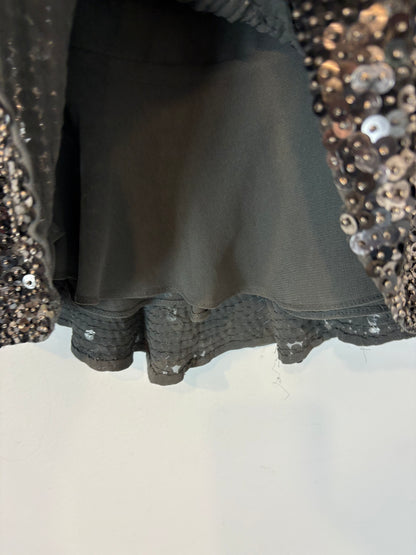 ZARA. Falda corta lentejuelas. T XS