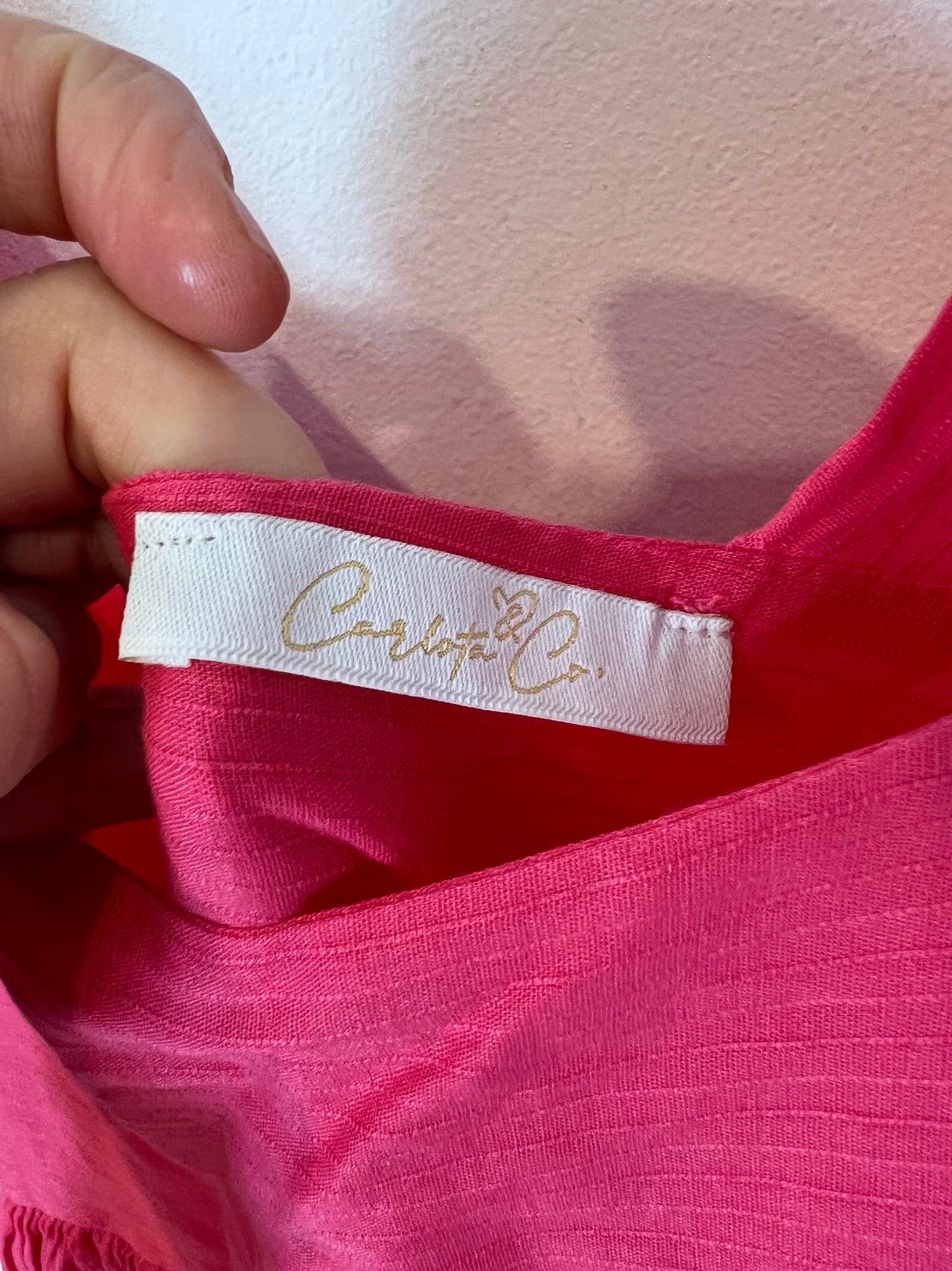 CARLOTA&CO. Vestido largo rosa T.u(m)