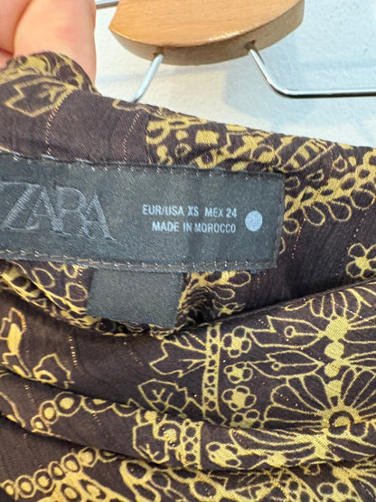 ZARA. Falda larga vaporosa