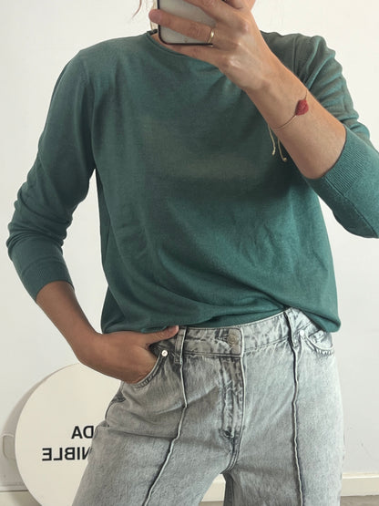 OTRAS. Jersey fluido verde T.l/xl