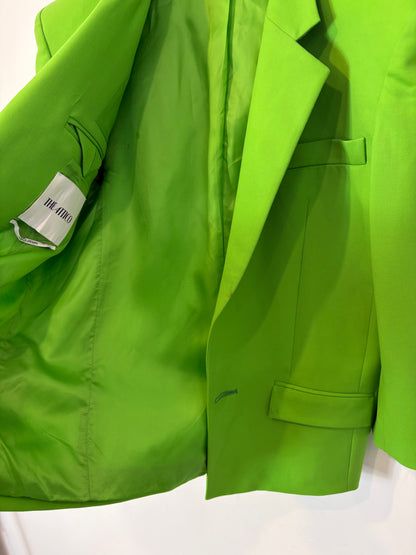 THE ATTICO. Blazer verde hombreras