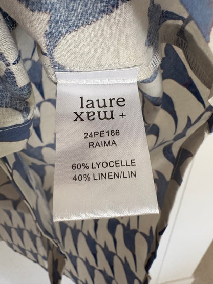 LAURE+MAX. Vestido estamapdo con lino