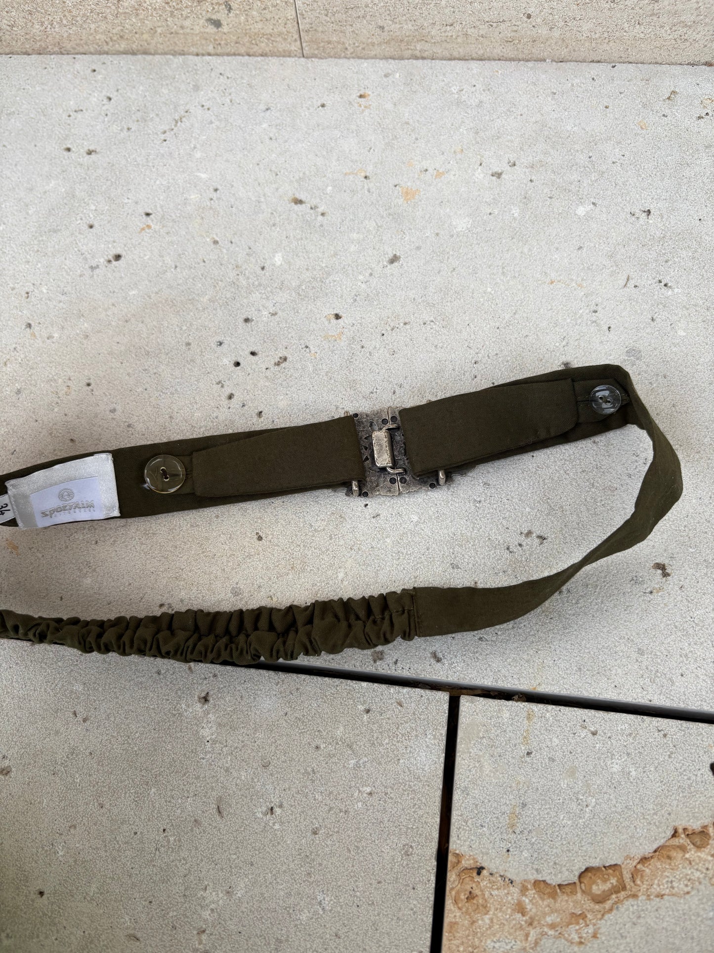 OTHER. Fabric belt with clasp closure. Size 34