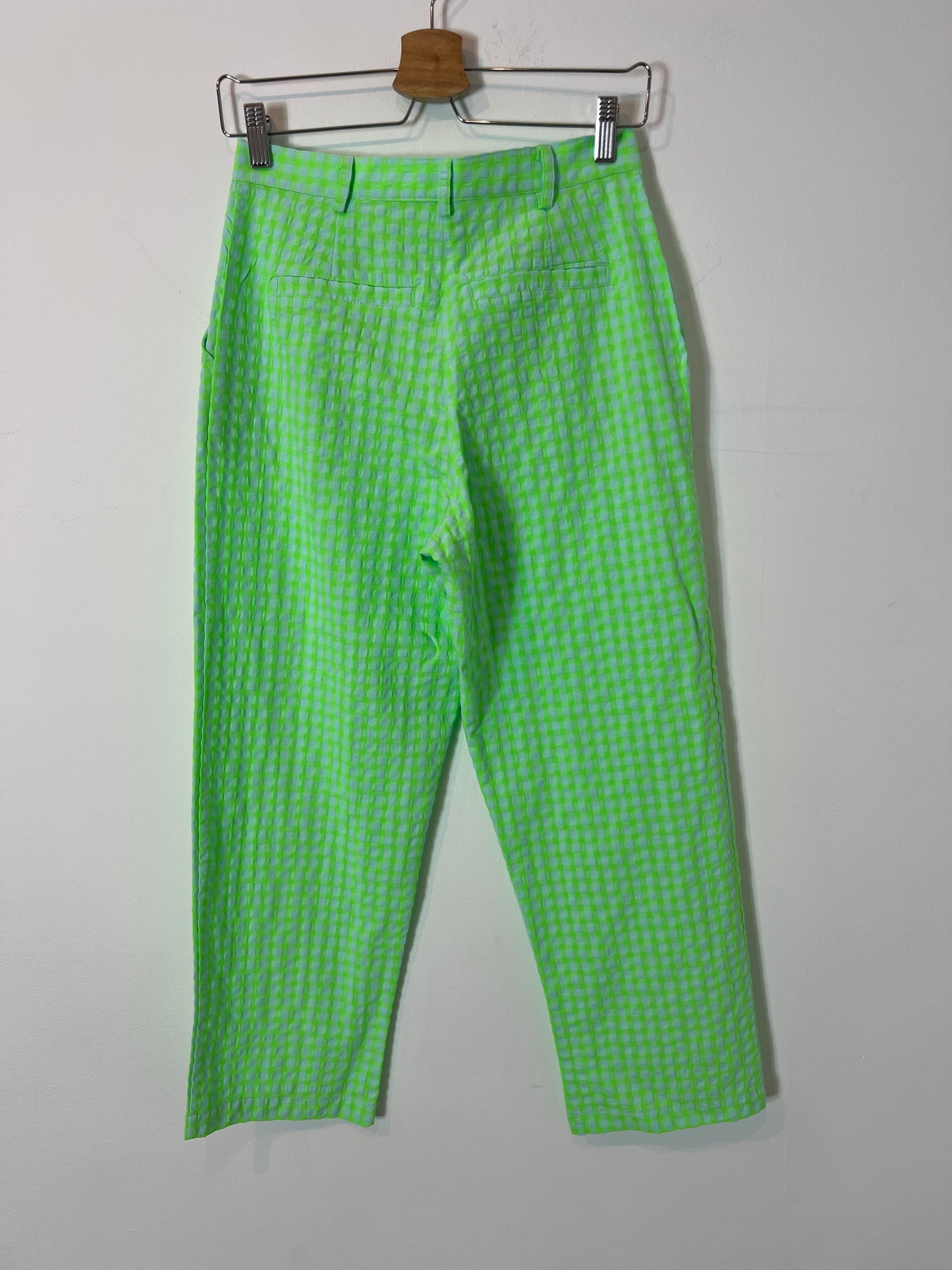 RITAVON. Pantalón cuadros flúor T.34