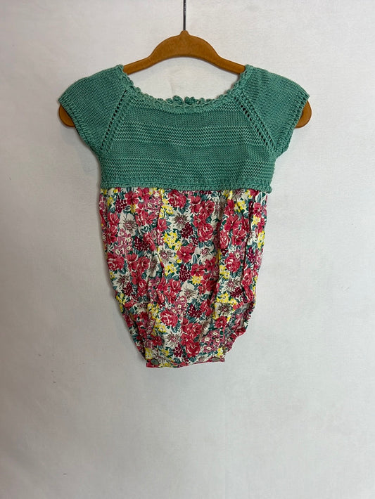 PILAR BATANERO. Rajita doble textura flores. T 00 meses