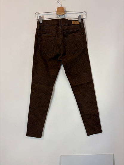 FRAME. Yellow denim jumpsuit. Size XS