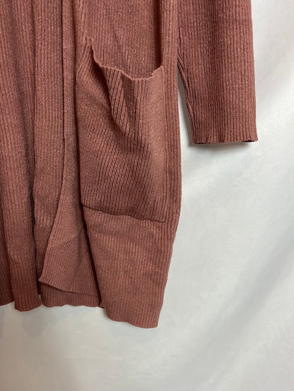 MANGO. Rebeca larga canale rosa. T M