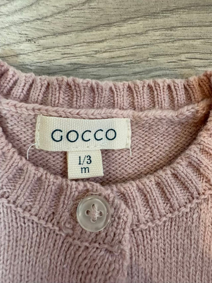 GOCCO. Conjunto rosa empolvado T.1-3 meses