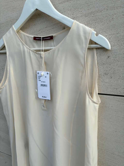 COMPTOIR DES COTONNIERS. Top beige seda