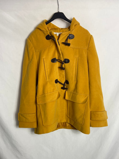 EASY WEAR. Abrigo mostaza estilo trenca. T XL (M)