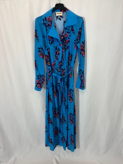 ZADIG&amp;VOLTAIRE .long printed silk dress. TS