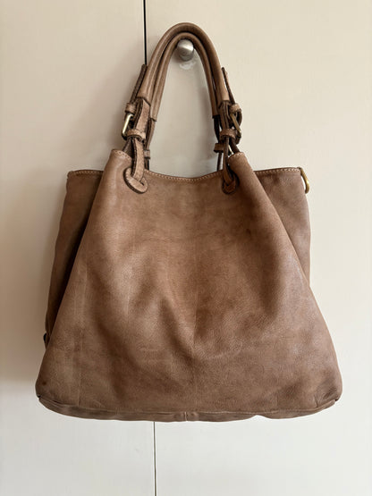 Bolso de hombro  piel trenzado
