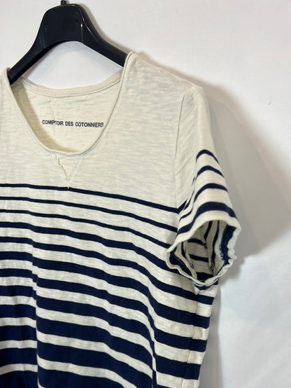 COMPTOIR DES COTTONIERS. Camiseta rayas T.m