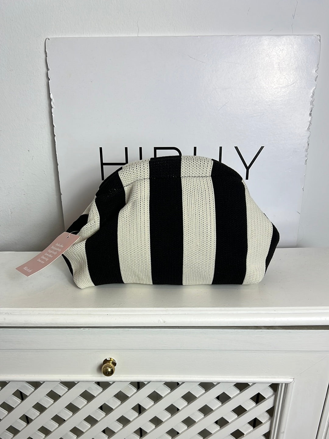 MARIETH. Bolso de mano rayas