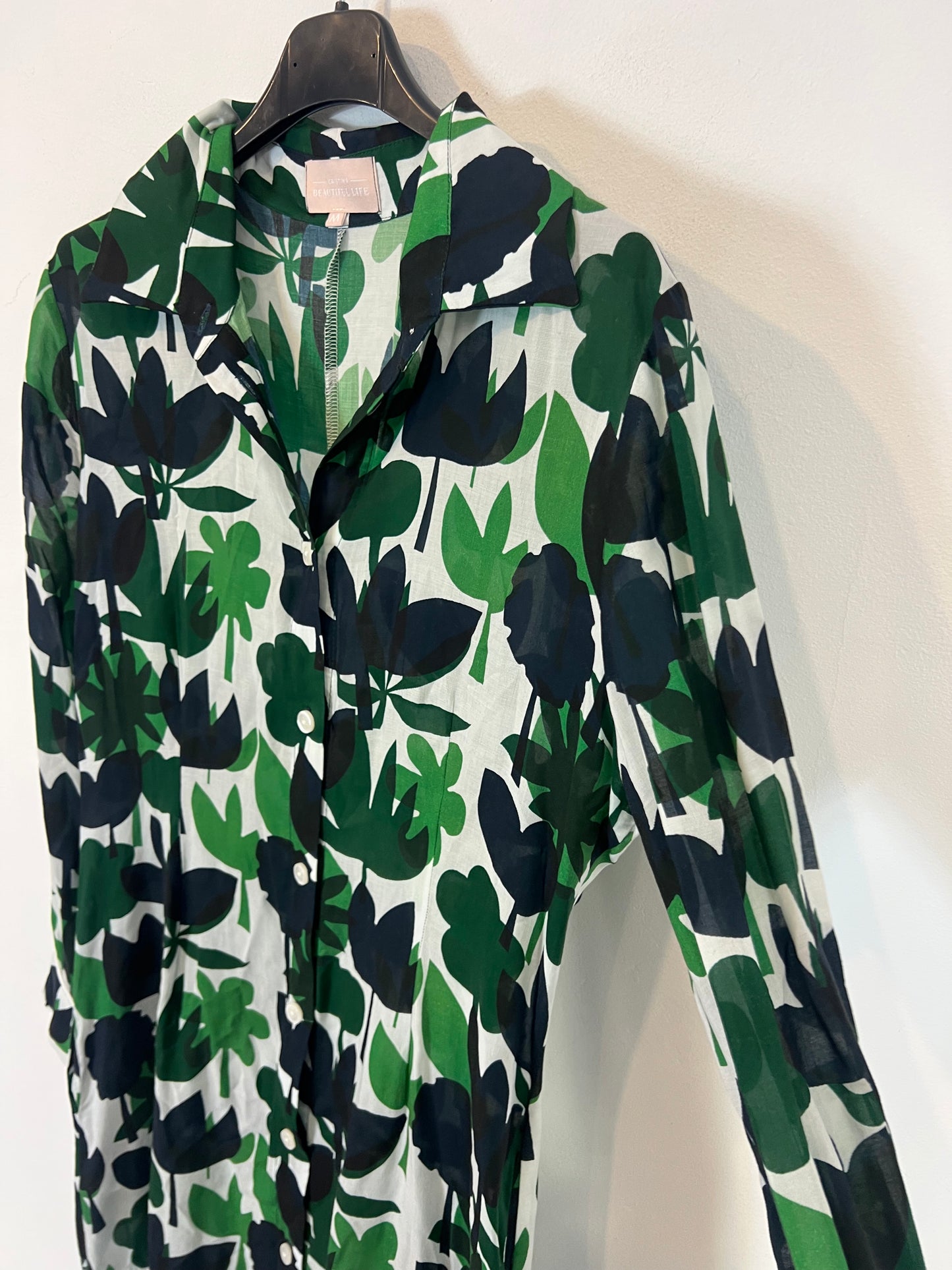 CRISTINA BEAUTIFUL LIFE. Vestido largo estampado fluido. T M