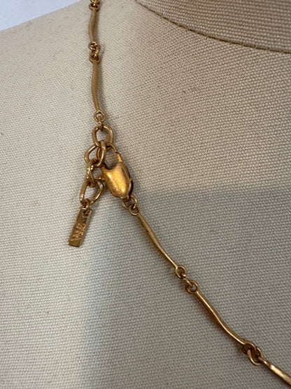 ZARA. Collar dorado colgantes