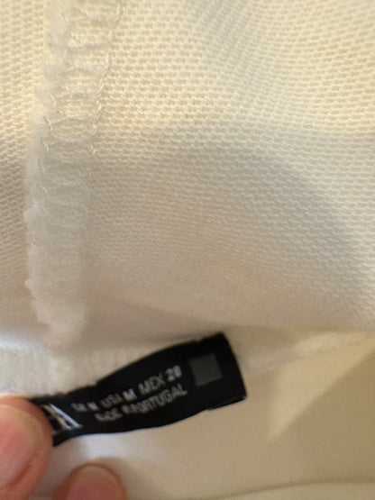 ZARA. Sudadera fina color crudo. T M