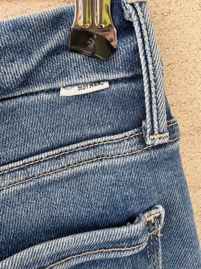 MOTHER. Denim ligeramente acampanado