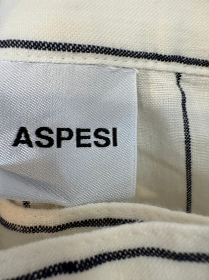 ASPESI. Total look lino rayas azules. T S