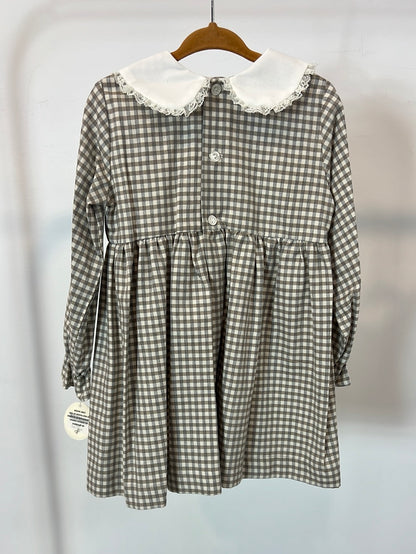LOLA PALACIOS. Gingham dress for girls. Size 4 years.